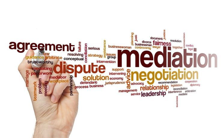 Alternative Dispute Resolution - professional mediation and negotiation session with attorneys and clients