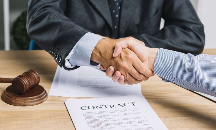 Business Contracts - professional signing of a legal contract agreement